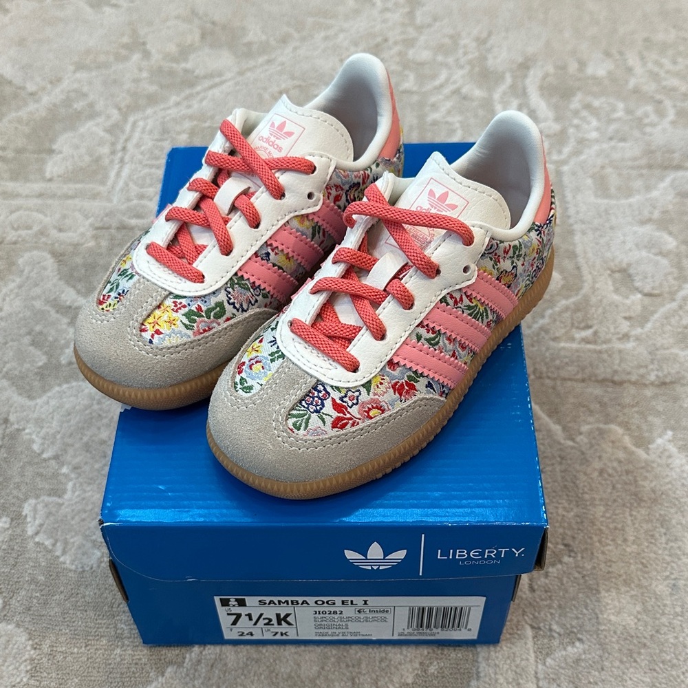VIRAL adidas Samba Og X Liberty London Elastic Lace Shoes Kids